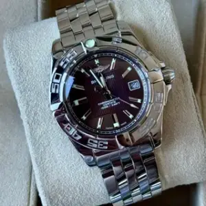 Breitling Breitling Galactic A71356 32mm Stainless steel Brown