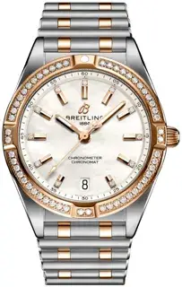 Breitling Breitling Chronomat U77310591A2U1 32mm Rose gold and Stainless steel White