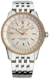 Breitling Breitling Navitimer U17326211G1A1 30mm Rose gold and Stainless steel Silver