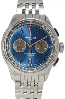 Breitling Breitling Premier AB0118.A61C1A1 42mm Stainless steel Blue