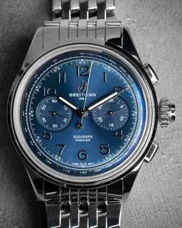 Breitling Breitling Premier AB1510 42mm Stainless steel Blue