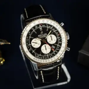 Breitling Breitling Navitimer UB0127211B1A1 46mm Rose gold and Stainless steel Black