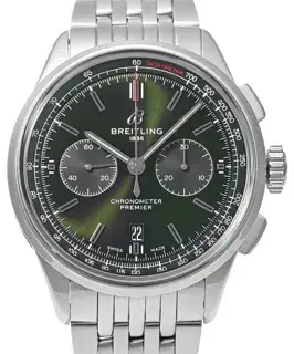 Breitling Breitling Premier AB0118 42mm Stainless steel Green