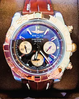 Breitling Breitling Chronomat CB0110 44mm Rose gold and Stainless steel Brown