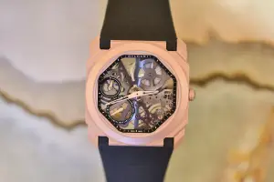 Bvlgari Octo Finissimo Skeleton Sandblasted Rose Gold