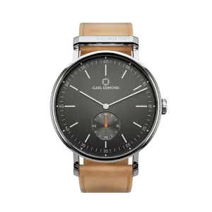 Carl Edmond Ryolit Gunmetal Natural Leather