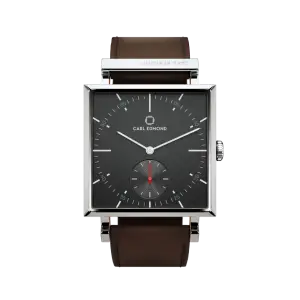 Carl Edmond Granit Limed Spruce Dark Brown Leather