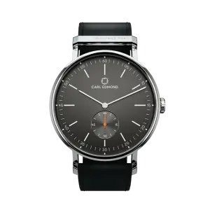 Carl Edmond Ryolit Gunmetal Black Leather