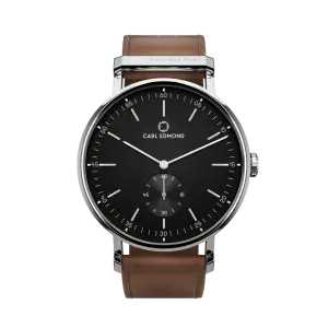 Carl Edmond Ryolit Black Deluxe Cognac Leather