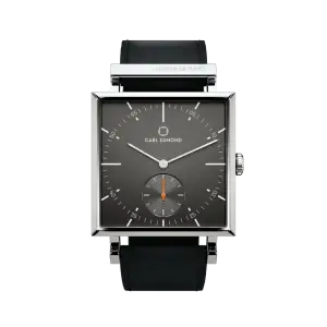 Carl Edmond Granit Gunmetal Black Leather