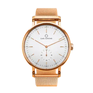 Carl Edmond Ryolit White Deluxe Rose Gold Mesh