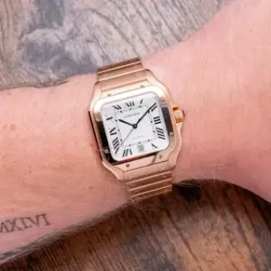 Cartier Cartier Santos de Cartier WGSA0018 40mm Rose gold Silver