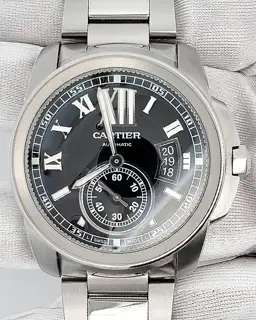 Cartier Cartier Calibre de Cartier W7100016 42mm Stainless steel Black