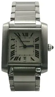 Cartier Cartier Tank 2302 28mm Stainless steel White