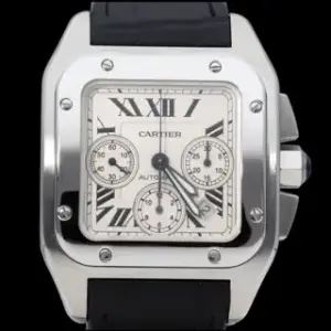 Cartier Cartier Santos 100 2740 / W20090X8 41mm Stainless steel Silver