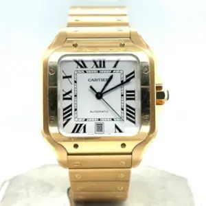 Cartier Cartier Santos de Cartier WGSA0029 40mm Yellow gold Silver