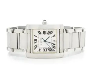 Cartier Cartier Tank Française 2302 28mm Stainless steel Cream
