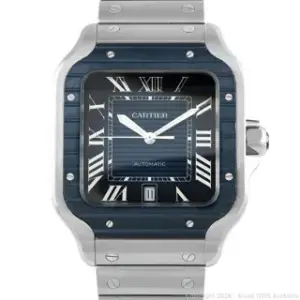 Cartier Cartier Santos de Cartier WSSA0048 39.8mm Stainless steel Blue