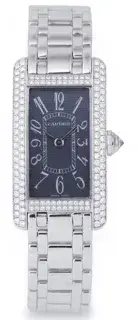 Cartier Cartier Tank Americaine 2489 19mm White gold Gray