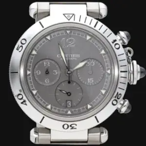 Cartier Cartier Pasha 2113 / W31030H3 38mm Stainless steel Gray