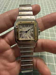 Cartier Cartier Santos 2319 29mm Yellow gold and Stainless steel Silver