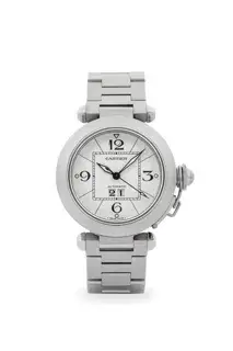 Cartier Cartier Pasha 2475 35mm Stainless steel Black