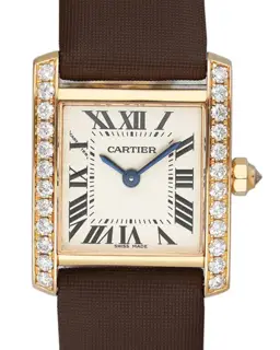 Cartier Cartier Tank Française WE104531 20mm Rose gold White
