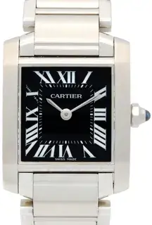 Cartier Cartier Tank Française W51026Q3 20mm Stainless steel Black
