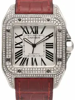 Cartier Cartier Santos 100 2656 40mm Stainless steel White