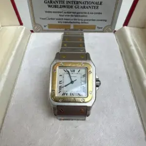 Cartier Cartier Santos Galbée 2319 29mm Yellow gold and Stainless steel Silver