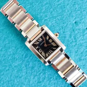 Cartier Cartier Tank FrançaiseW5010001 20x25MM Ladies Watch Steel Rose Gold Box Papers 2010