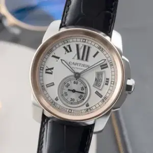 Cartier Cartier Calibre de Cartier W7100011 42mm Yellow gold and Stainless steel Silver