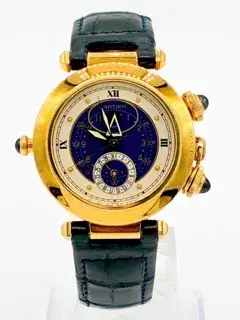 Cartier Cartier Pasha 30011 38mm Yellow gold Blue