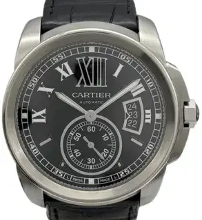 Cartier Cartier Calibre de Cartier W7100014 42mm Stainless steel Black