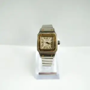 Cartier Cartier Santos Galbée 2423 24mm Yellow gold and Stainless steel White