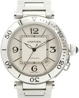 Cartier Cartier Pasha Seatimer W31080M7 40.5mm Stainless steel Silver