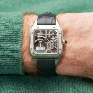 Cartier Cartier Santos WHSA0032 31.5mm Stainless steel Skeletonized