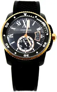Cartier Cartier Calibre de Cartier W2CA0004 42mm Rose gold and Stainless steel Black