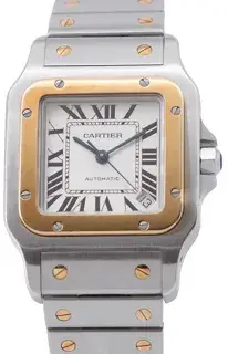 Cartier Cartier Santos W20099C4 32mm Yellow gold and Stainless steel White
