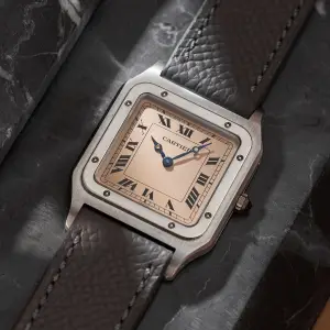 Cartier Santos Dumont 90th Anniversary, Limited Edition Platinum