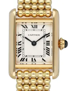 Cartier Cartier Tank W15039H1 18mm Yellow gold White