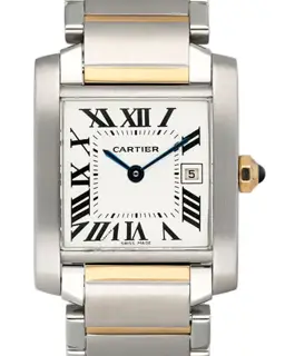 Cartier Cartier Tank Française W51012Q4 25.5mm Yellow gold and Stainless steel White