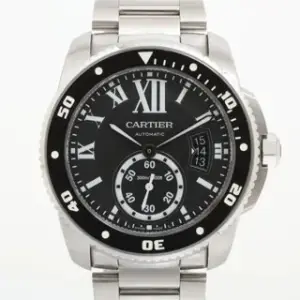 Cartier Cartier Calibre de Cartier W7100057 Stainless steel Black