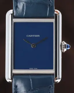 Cartier Cartier Tank Must WSTA0055 25.5mm Stainless steel Blue