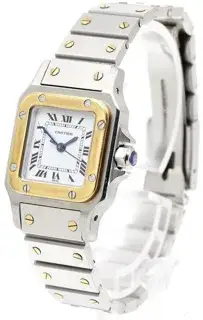 Cartier Cartier Santos 24mm Yellow gold and Stainless steel White