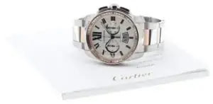 Cartier Cartier Calibre de Cartier W7100042 43mm Rose gold and Stainless steel Silver