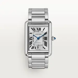Cartier Cartier TankMust De Cartier WSTA0052 Large Steel Silver Dial Watch