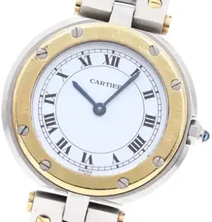Cartier Cartier Santos 84038288 27mm Yellow gold and Stainless steel White