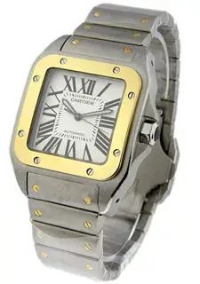 Cartier Cartier Santos W200728G 38mm Yellow gold and Stainless steel White