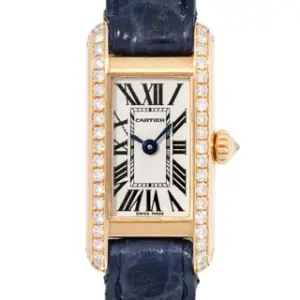 Cartier Cartier Tank 2443 14.5mm 18k yellow gold White and Cream